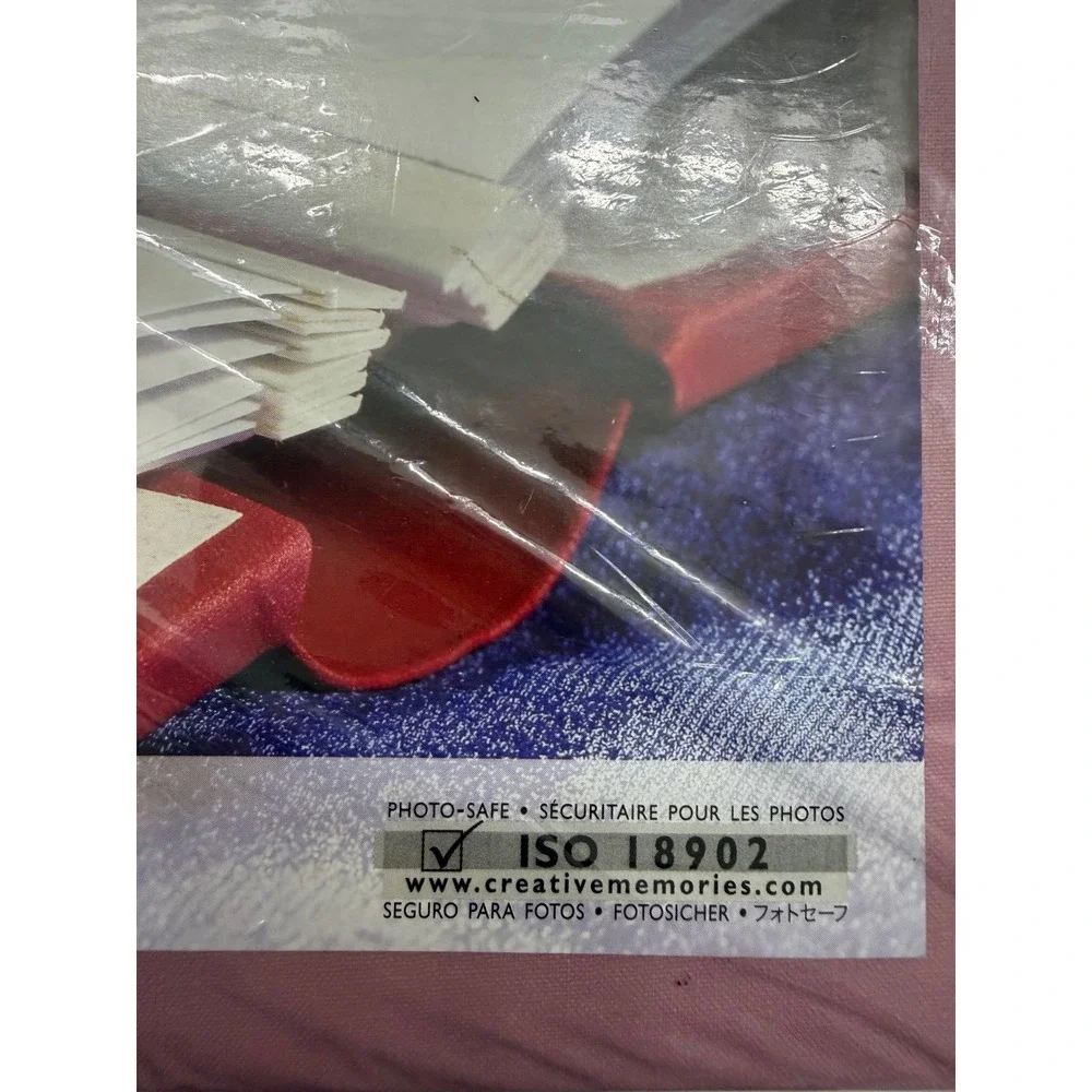Creative Memories Flex-Hinge Album Scrapbook Pink Bookcloth Size 7x7 Vintage NEW